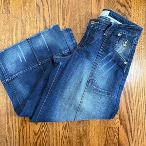 Baby Phat Vintage Denim Capri Medium Wash Size 7